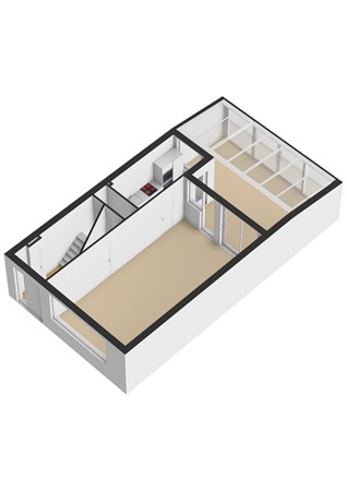 Floorplan - Jacob Marisstraat 156, 3314 TL Dordrecht